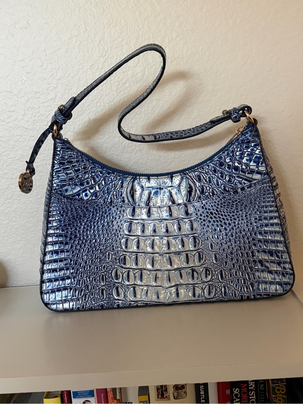 Brahmin Esme Shoulder Bag Coastal Blue Melbourne - Picture 2 of 8